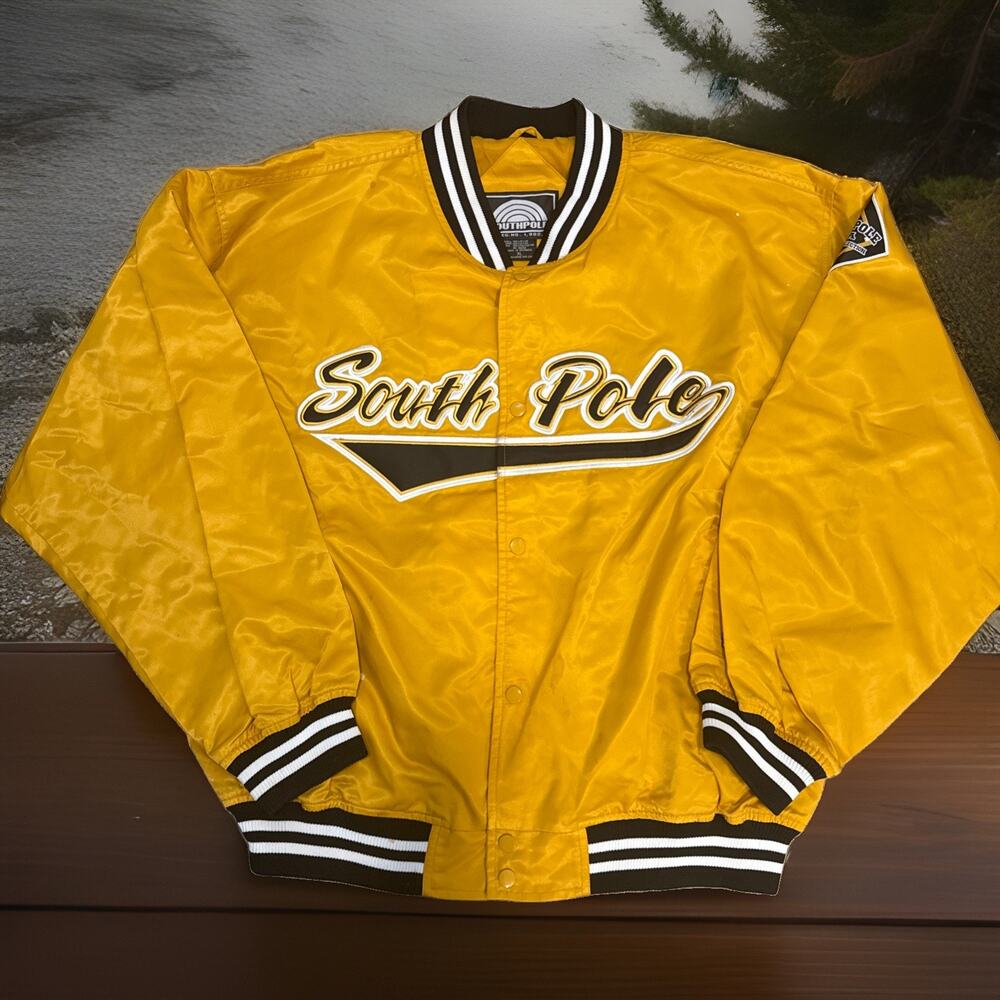 Vintage 90s South Pole Puffer Jacket Iconic Bomber Hip Hop Y2K Men's Size XL New